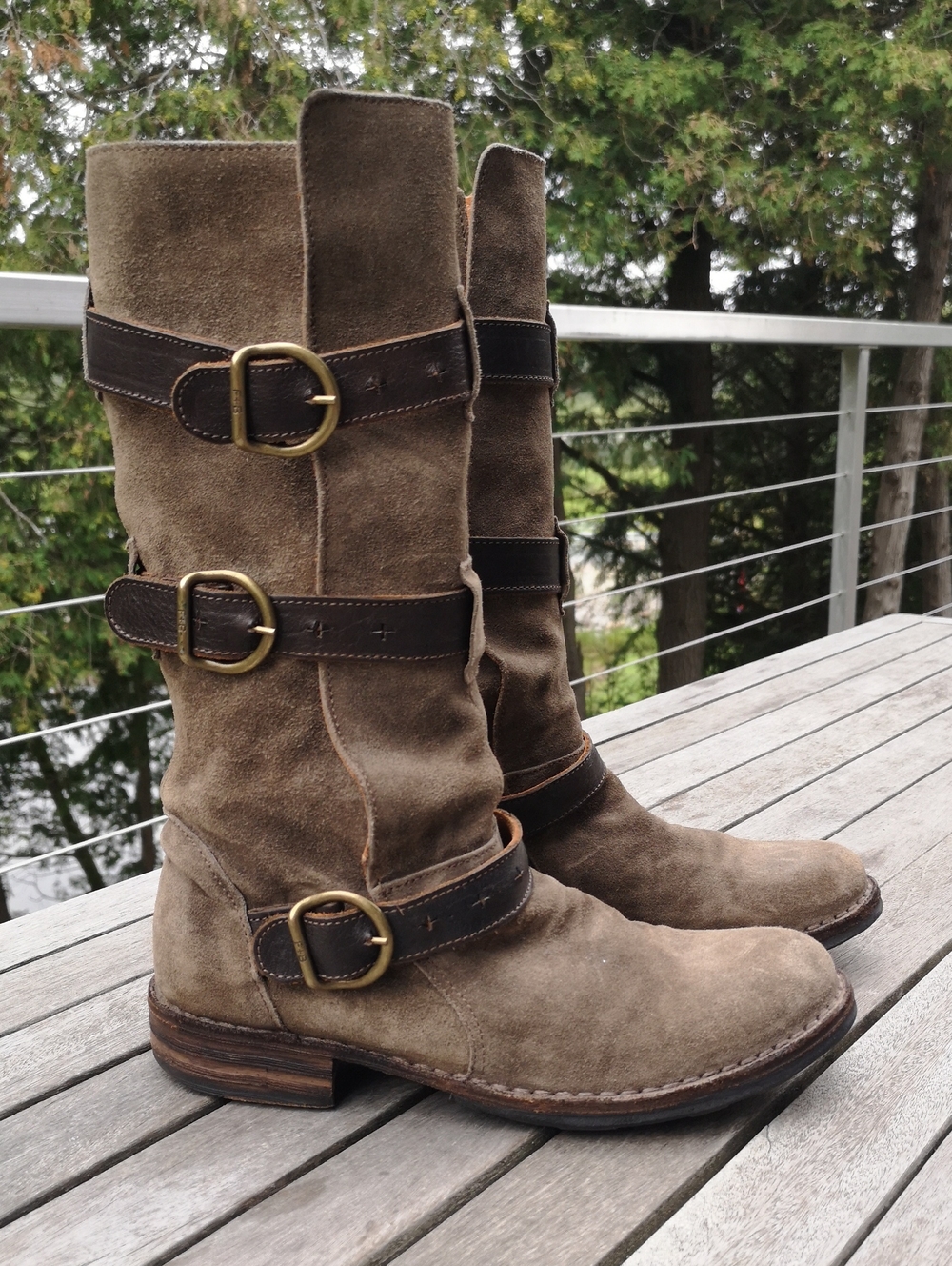 Fiorentini + Baker suede buckled boots